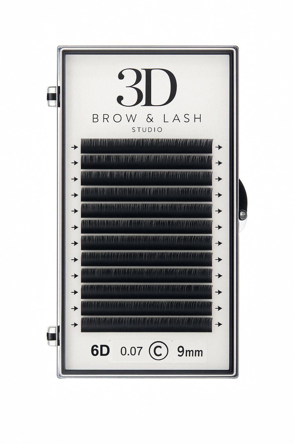 3D Brow & Lash Studio 6D Volume Lash Fans/Pestañas Volumen Abanicos 6D