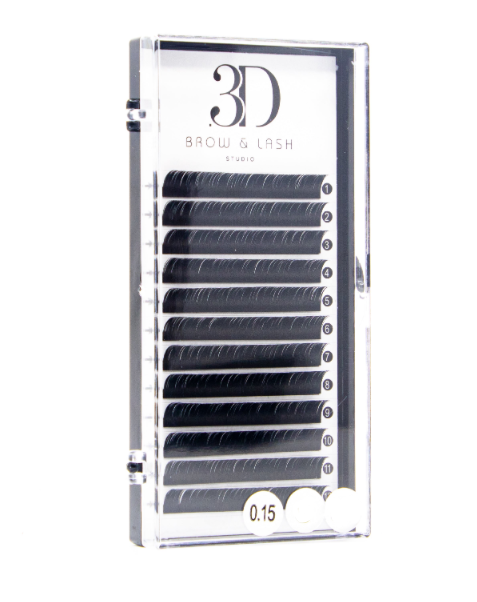 3D Brow & Lash Studio Classic Lashes D Curl MIX (8-12) / Pestañas Clásicas D Curl MIX (8-12)