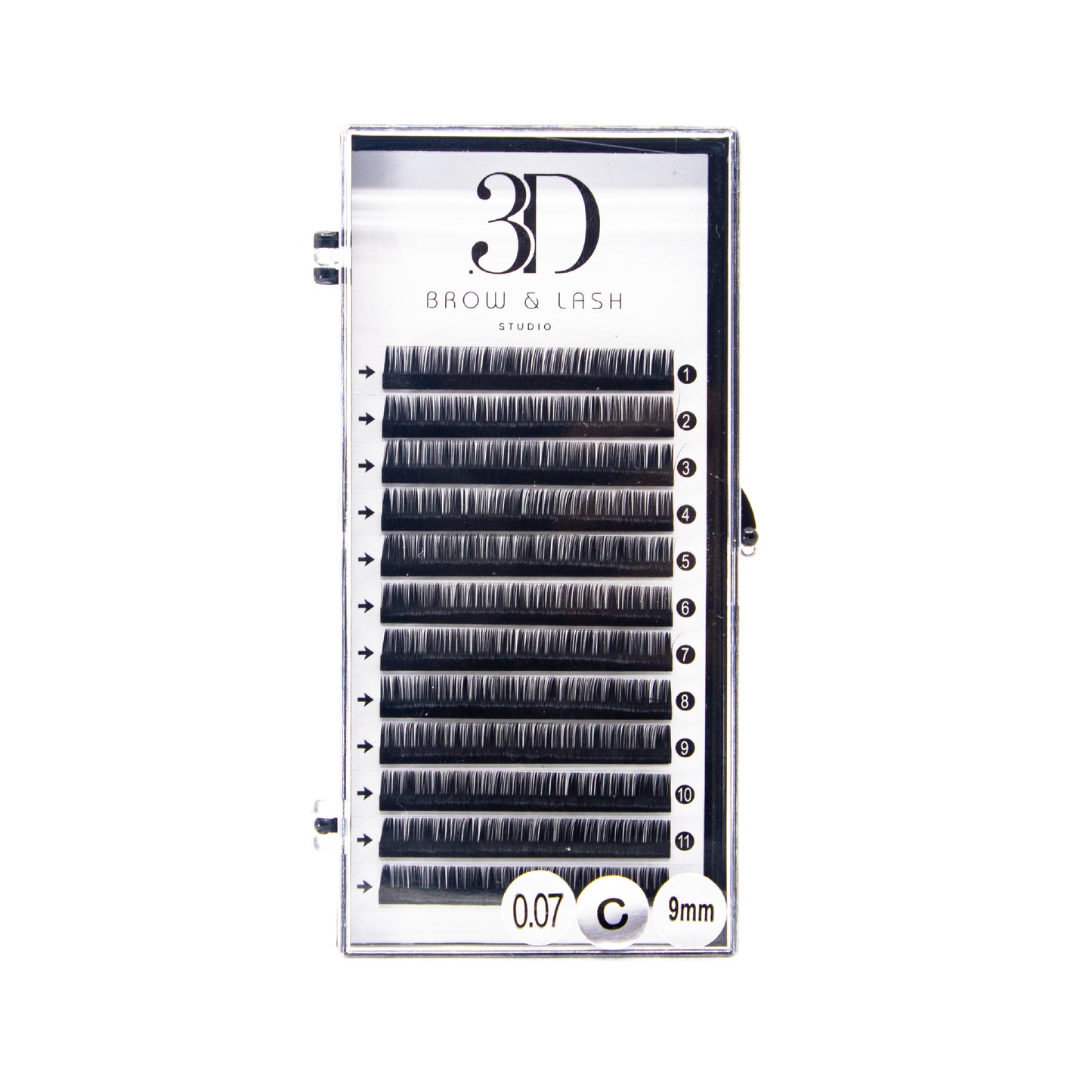 3D Brow & Lash Studio C Curl Volume Lashes /Pestañas Volumen C Curl