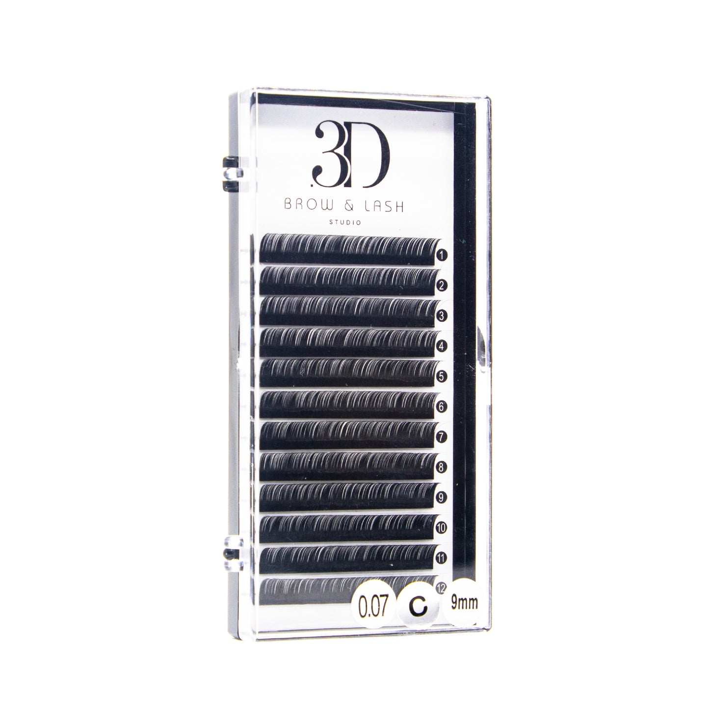 3D Brow & Lash Studio C Curl Volume Lashes /Pestañas Volumen C Curl