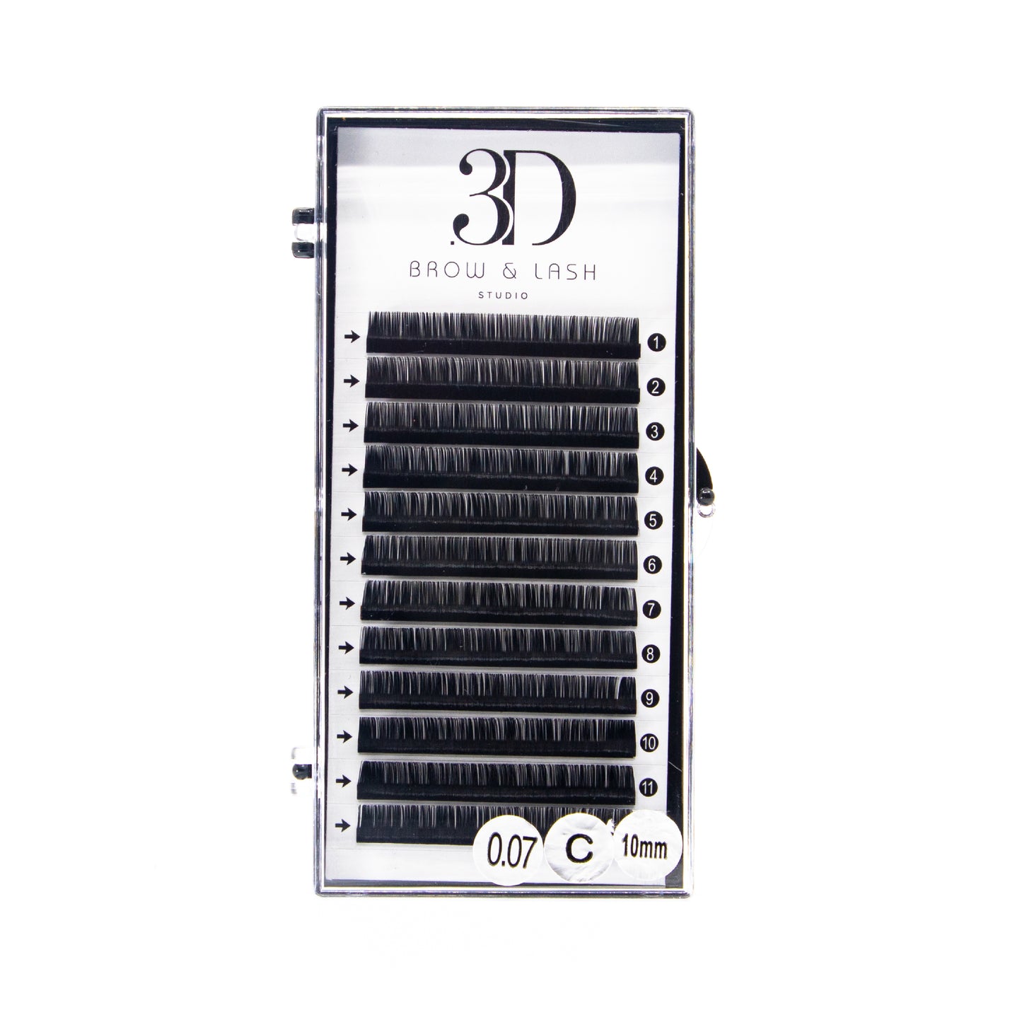 3D Brow & Lash Studio C Curl Volume Lashes /Pestañas Volumen C Curl