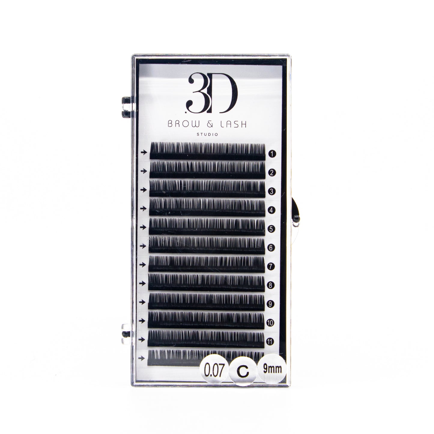 3D Brow & Lash Studio C Curl Volume Lashes /Pestañas Volumen C Curl