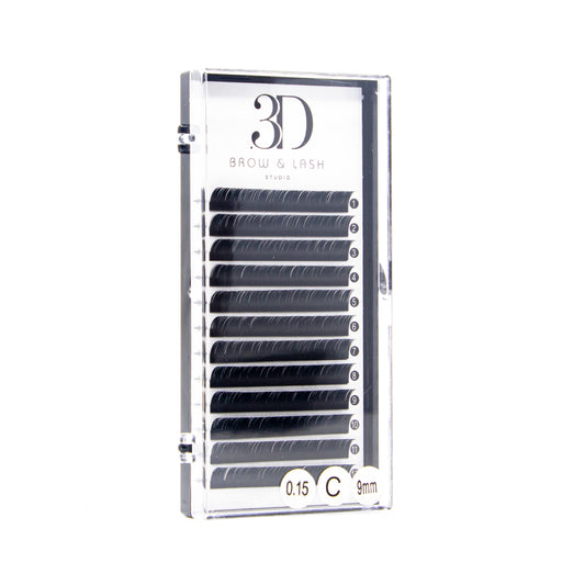 3D Classic Lashes C Curl/Pestañas Clasicas 3D C Curl