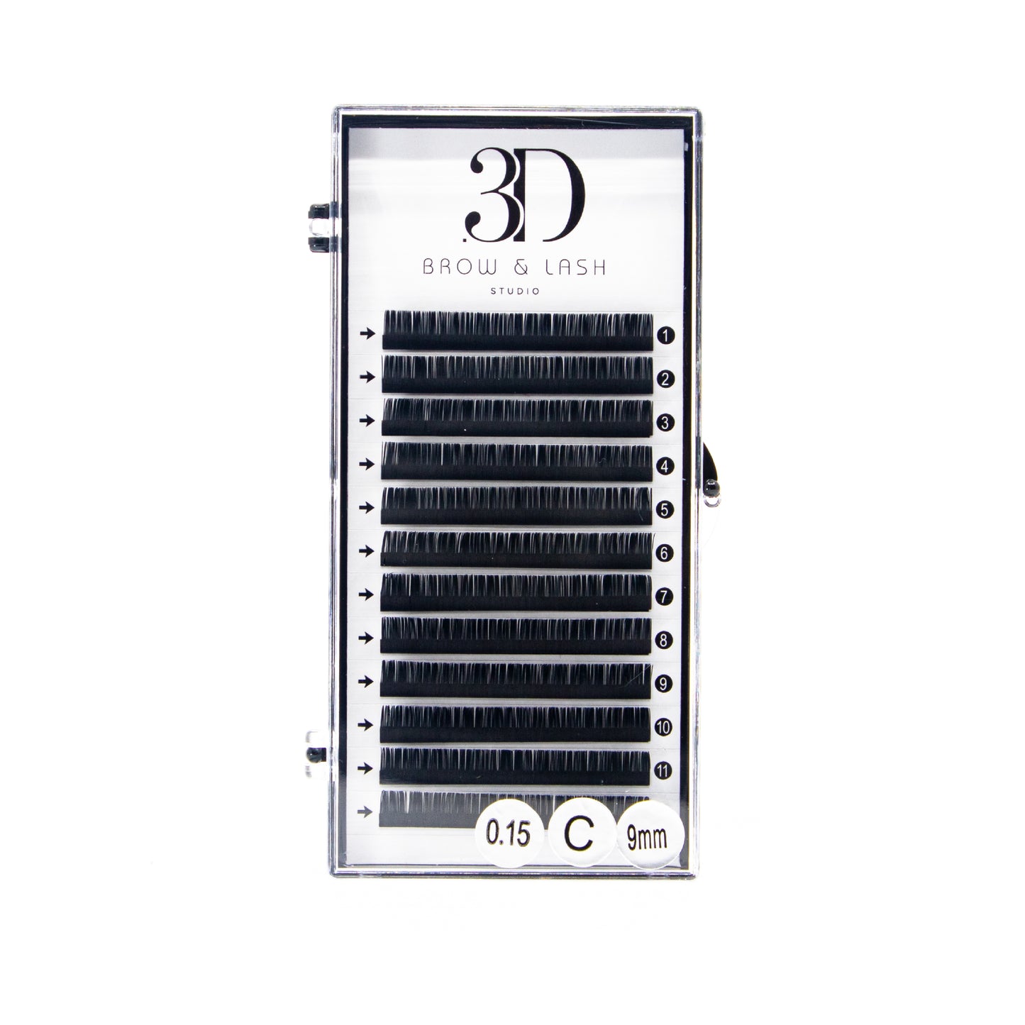 3D Classic Lashes C Curl/Pestañas Clasicas 3D C Curl