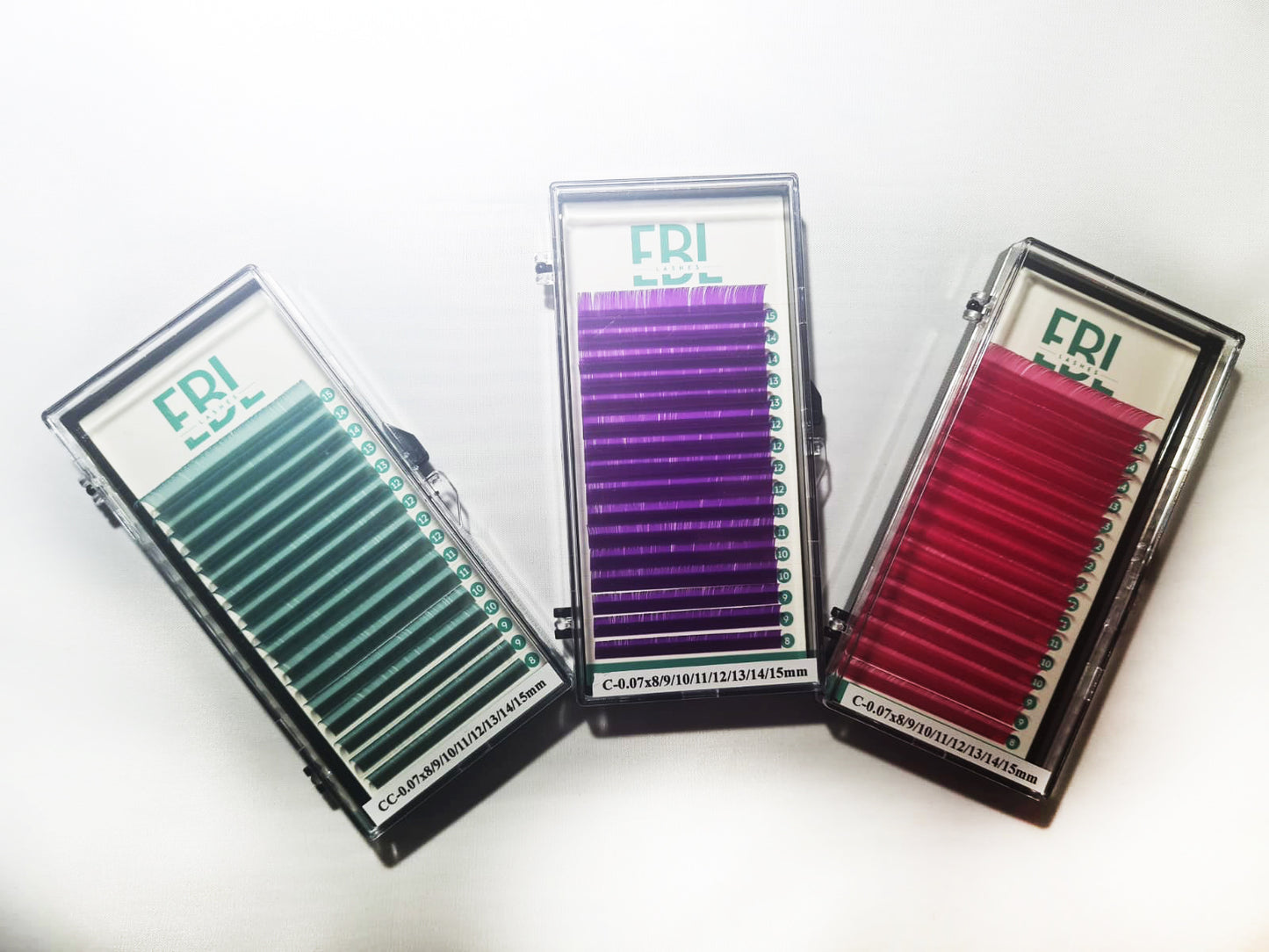 Colored Lash Trays EBL/Pestañas de Colores EBL